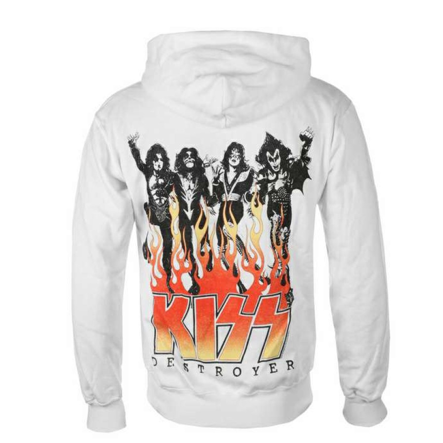 Hoodies * | Men'S Sweatshirt Kiss Destroyer Flames