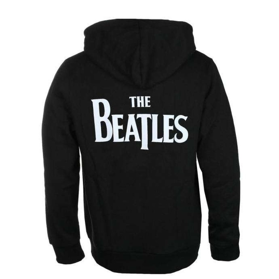 Zippered Hoodies * | Hoodie Men'S Beatles Drop T Logo Rock Off