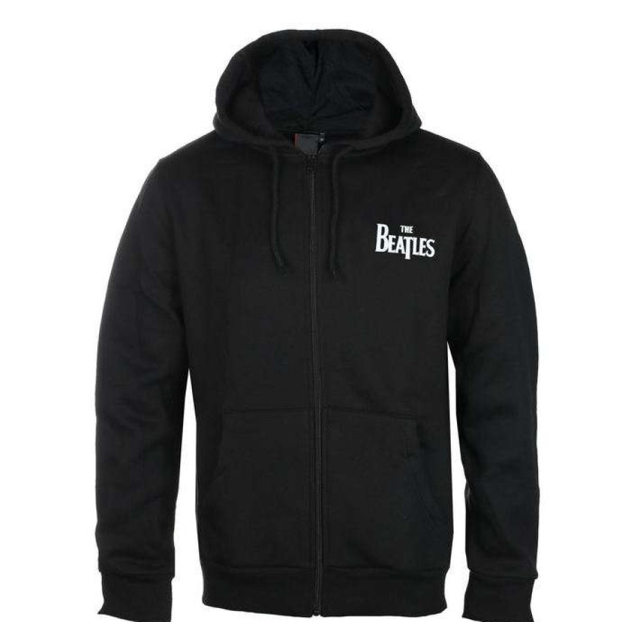 Zippered Hoodies * | Hoodie Men'S Beatles Drop T Logo Rock Off