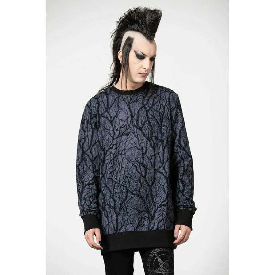 Sweatshirts * | Sweatshirt Unisex Killstar Into The Woods Black