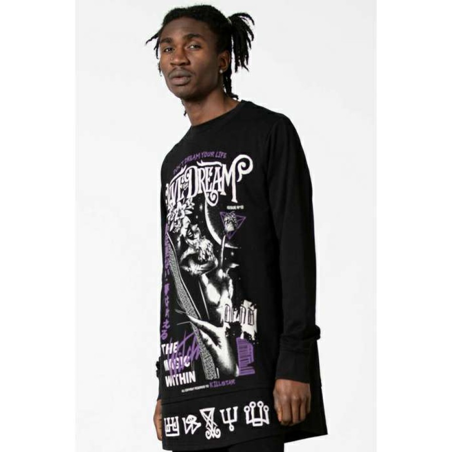 Sweatshirts * | Men'S Sweatshirt Killstar Dream Longline Black