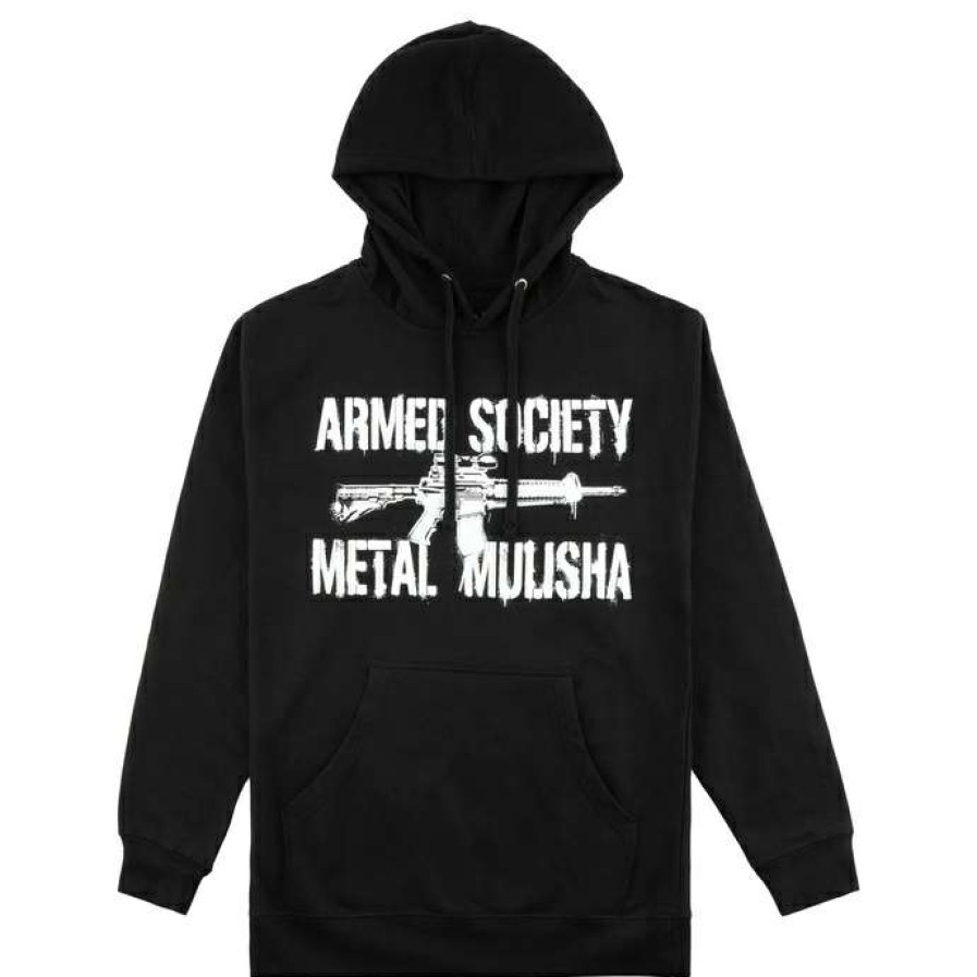 Hoodies * | Men'S Sweatshirt Metal Mulisha Armed Black