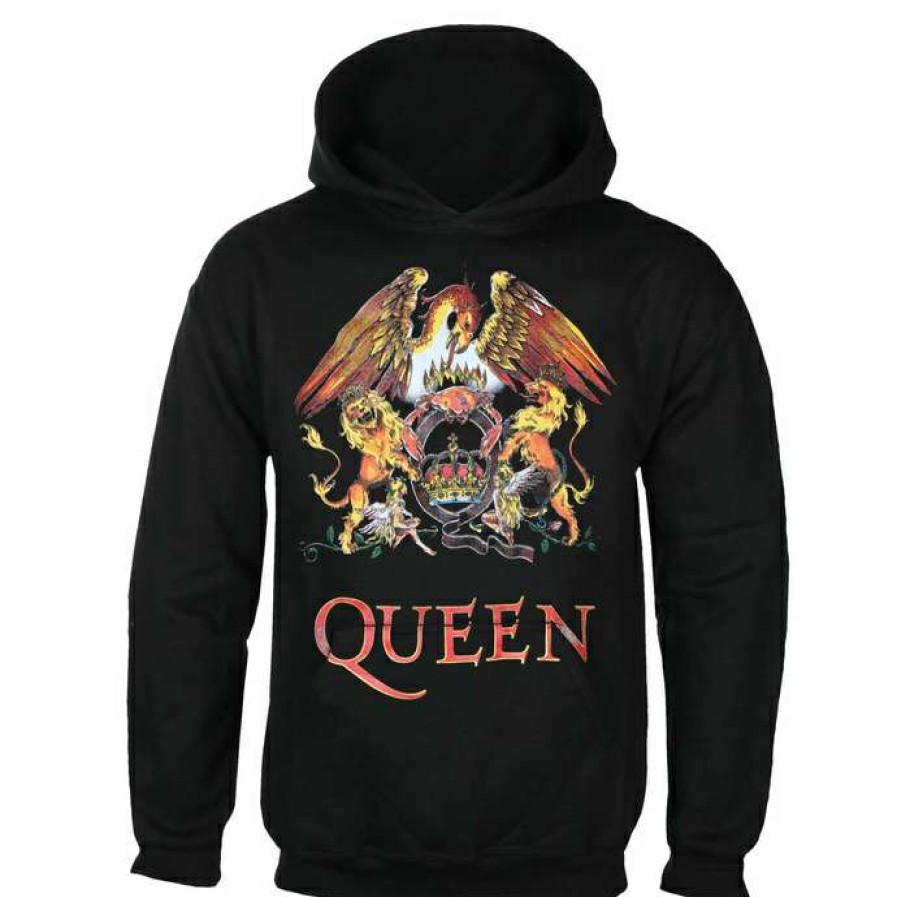 Hoodies * | Men'S Sweatshirt Queen Classic Crest Rock Off