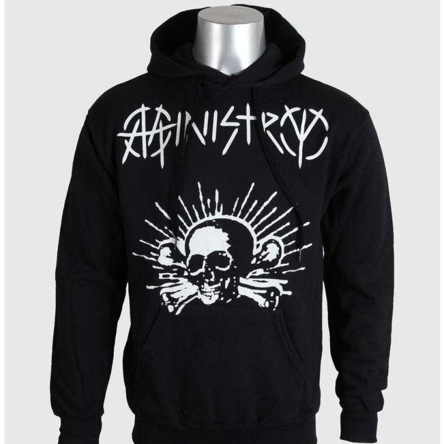 Zippered Hoodies * | Hoodie Men Ministry Skull Black Art Worx