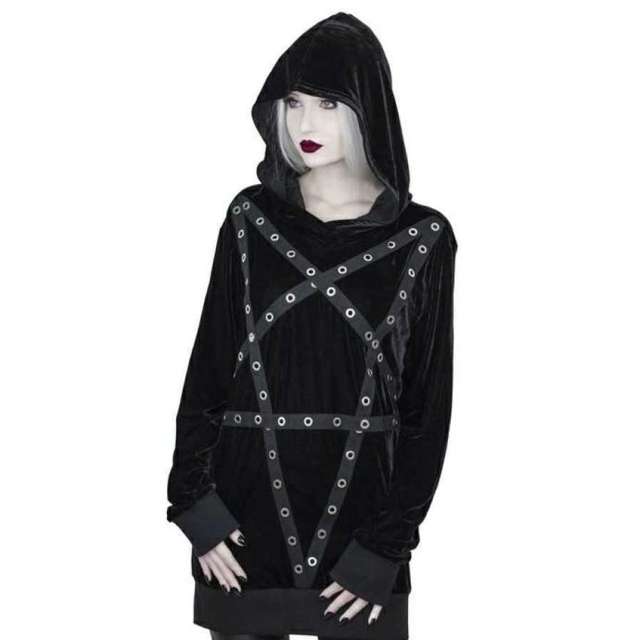 Hoodies * | Hoodie Unisex Wicca Velvet Killstar