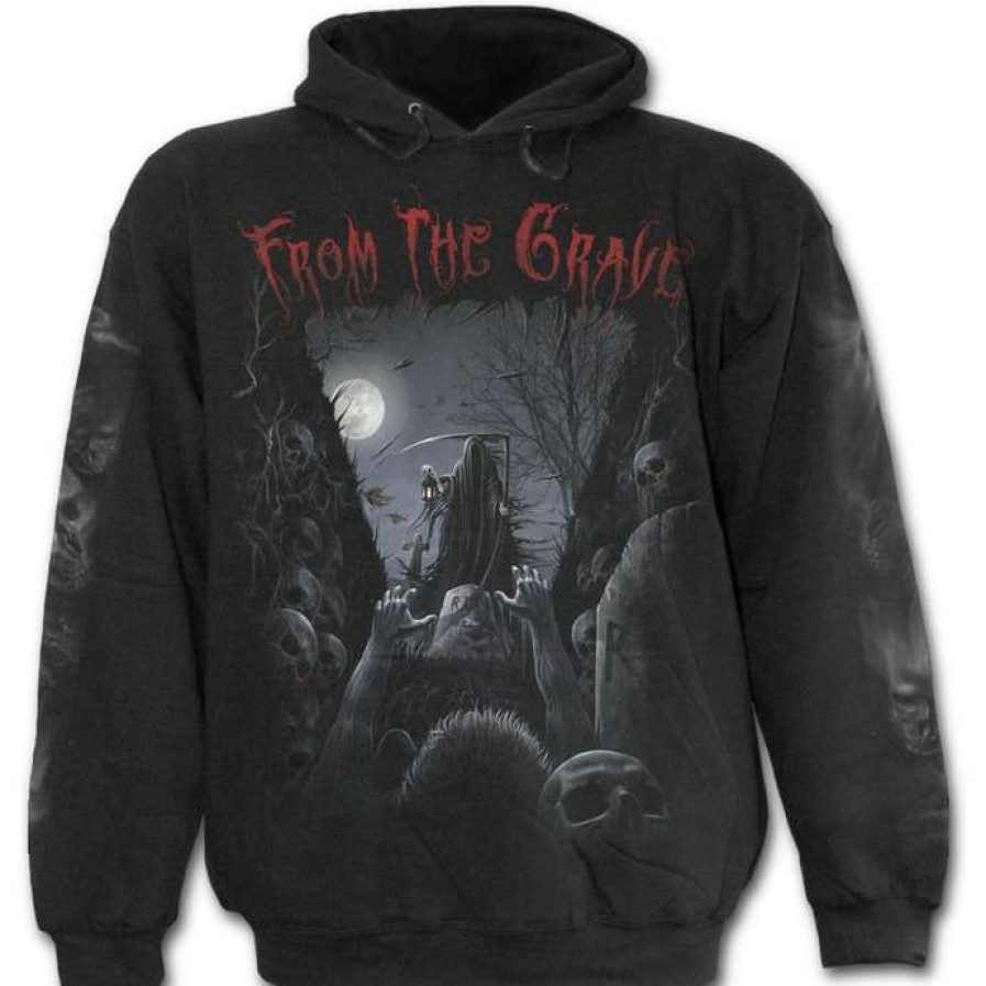 Hoodies * | Hoodie Men'S From The Grave Spiral