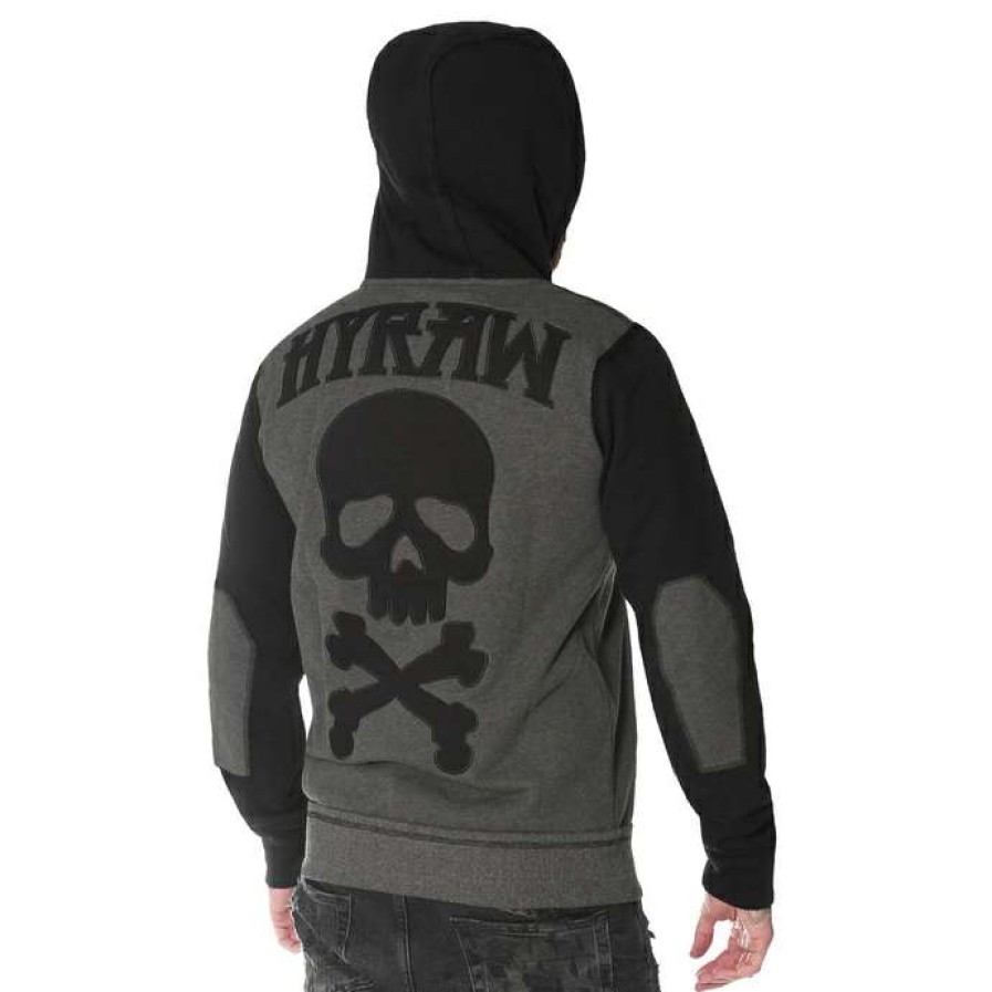 Zippered Hoodies * | Men'S Hoodie Hyraw Death Shadow