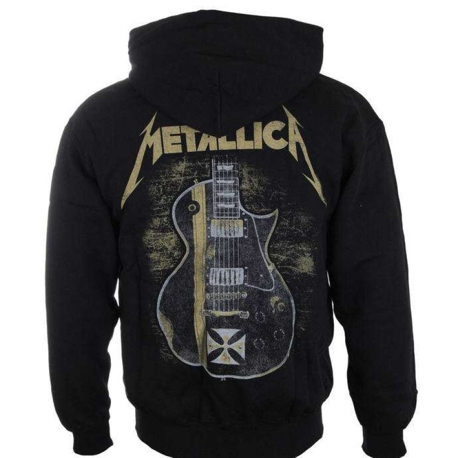 Zippered Hoodies * | Hoodie Men Metallica Hetfield Iron Cross Black Atmosphere