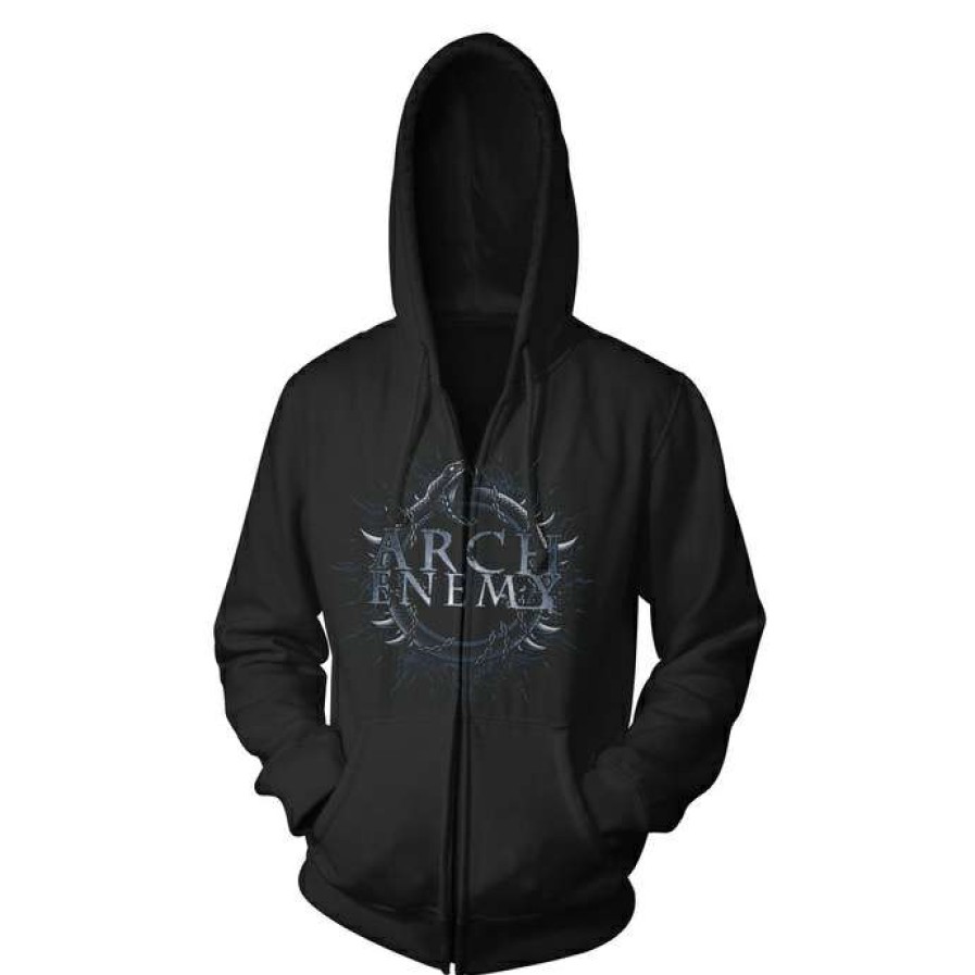 Zippered Hoodies * | Hoodie Men Arch Enemy Bat Art Worx