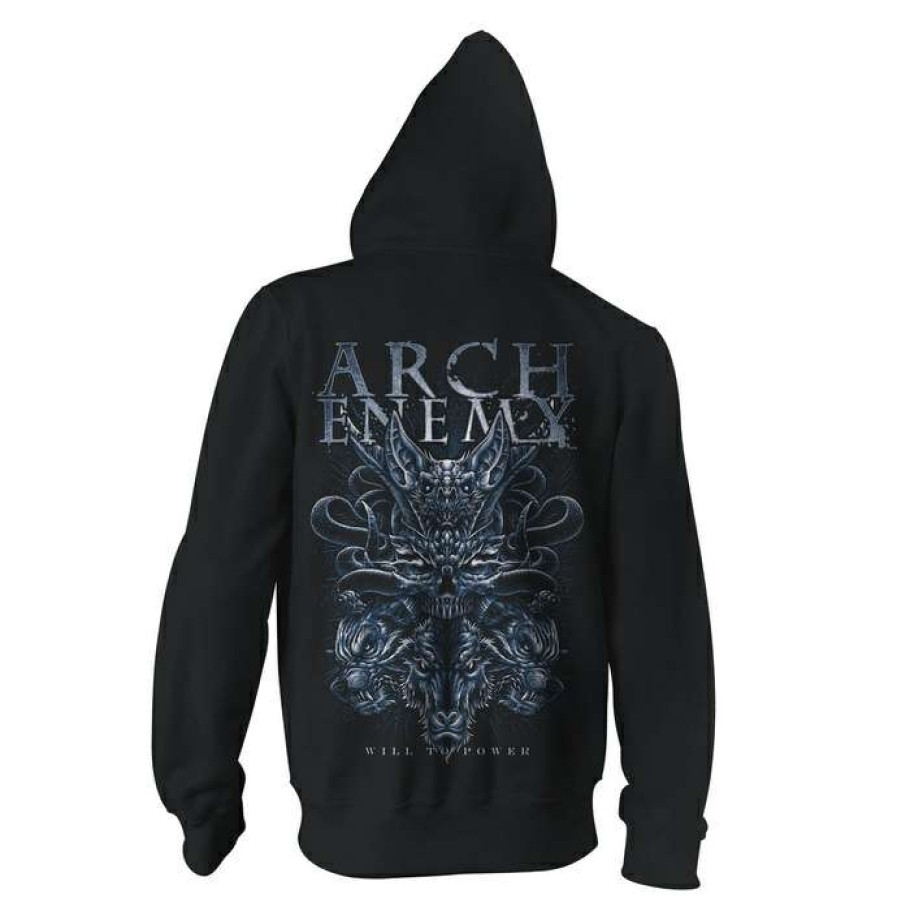 Zippered Hoodies * | Hoodie Men Arch Enemy Bat Art Worx