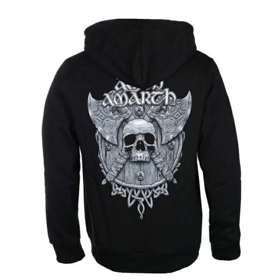 Hoodies * | Hoodie Men'S Amon Amarth Grey Skull Plastic Head