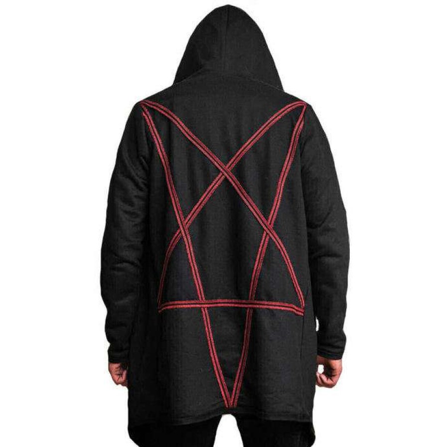 Zippered Hoodies * | Hoodie Women'S Pentagram Amenomen