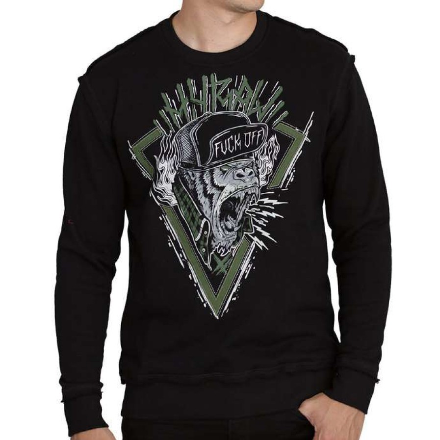 Sweatshirts * | Sweatshirt (No Hood) Men'S Sweat Hardcore Monkey Vert Hyraw