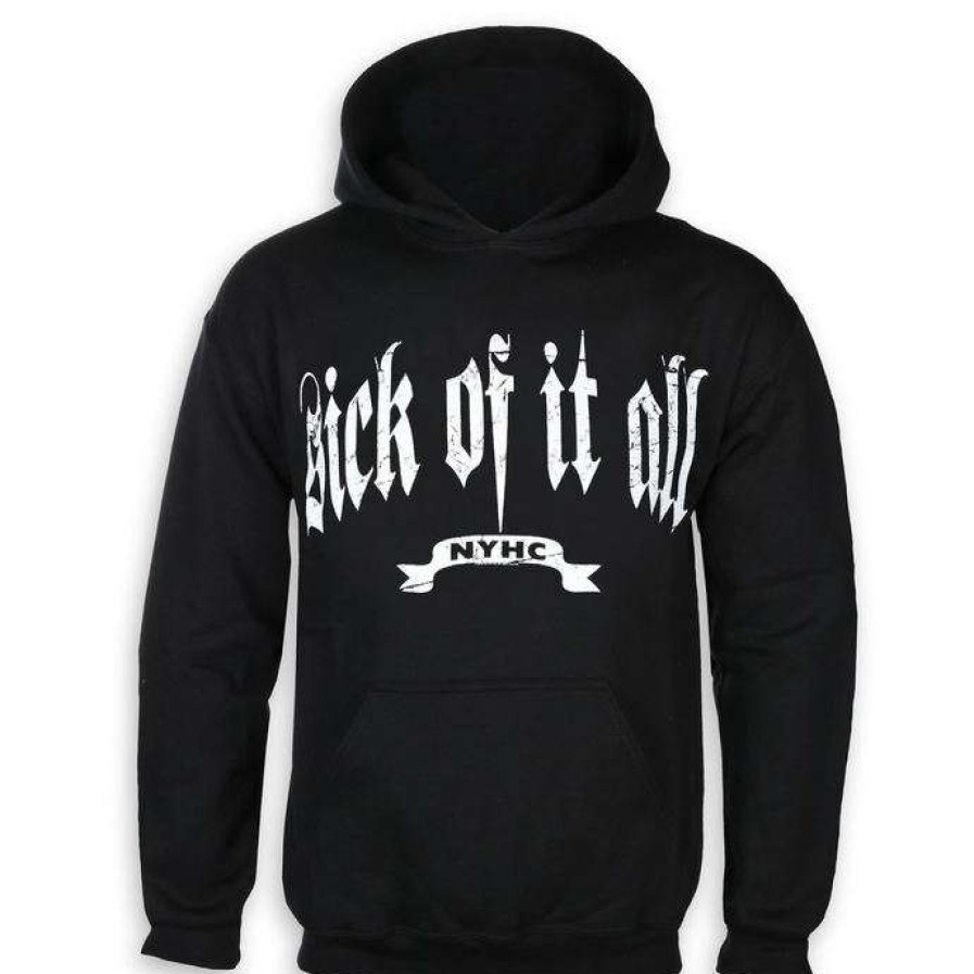 Hoodies * | Hoodie Men'S Sick Of It All Logo Plastic Head