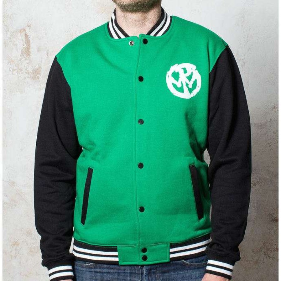 Zippered Sweatshirts * | Men'S Bundomikina Pennywise Logo Green / Black / White Buckaneer