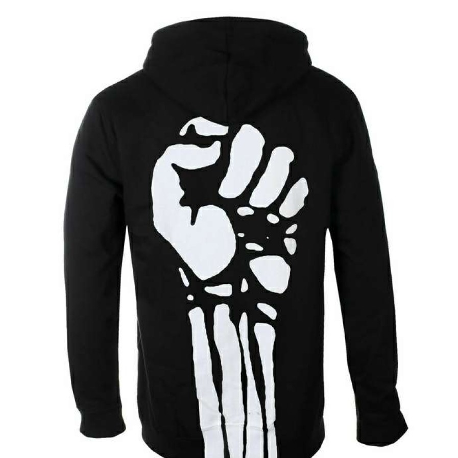 Zippered Hoodies * | Men'S Hoodie Rage Against The Machine Large Fist Plastic Head