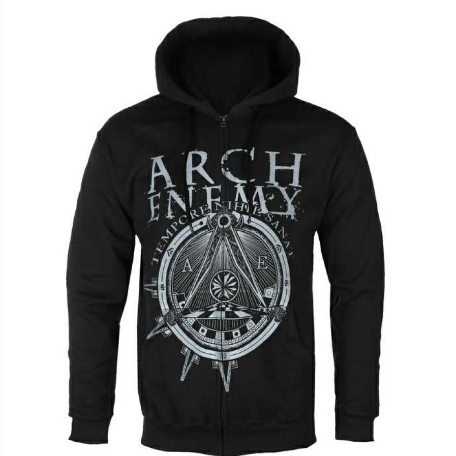 Zippered Hoodies * | Men'S Hoodie Arch Enemy Symbol War Art Worx