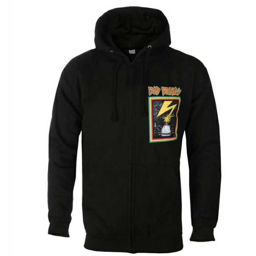 Zippered Hoodies * | Men'S Sweatshirt Bad Brains Plastic Head