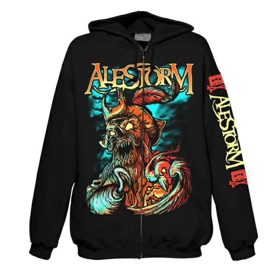 Zippered Hoodies * | Men'S Sweatshirt Alestorm Get Drunk Or Die Art Worx