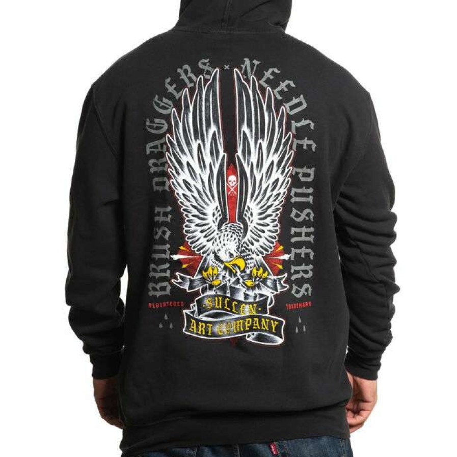 Hoodies * | Men'S Hoodie Sullen Heritage Vintage Black