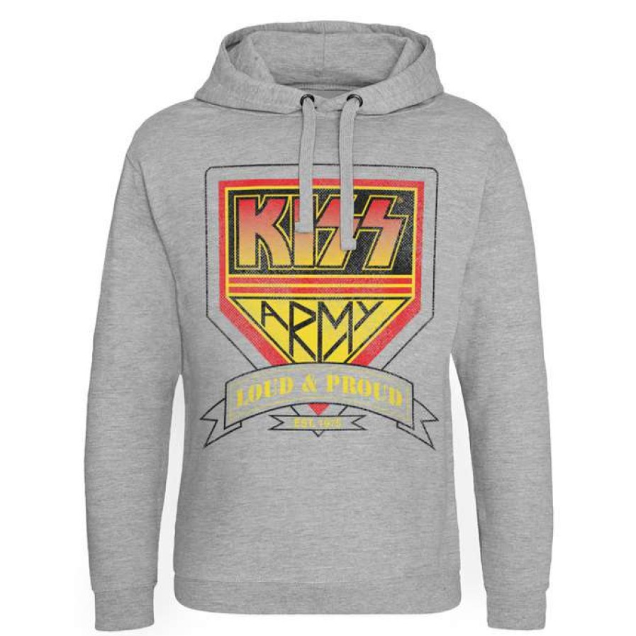 Hoodies * | Hoodie Men'S Kiss Army Hybris