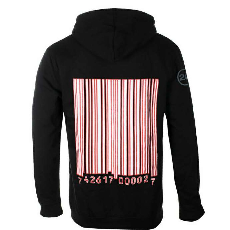 Hoodies * | Men'S Hoodie Slipknot 20Th Anniversary Barcode Black