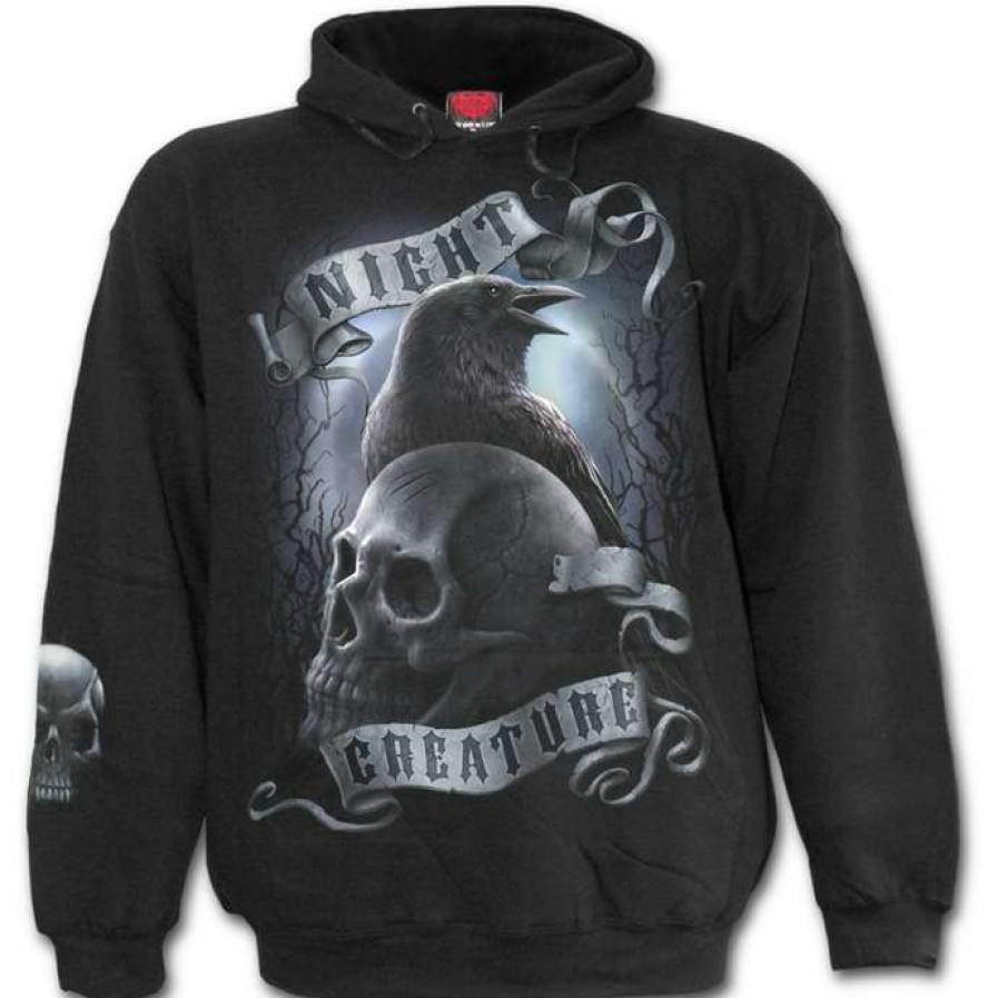 Hoodies * | Hoodie Men'S Night Creature Spiral