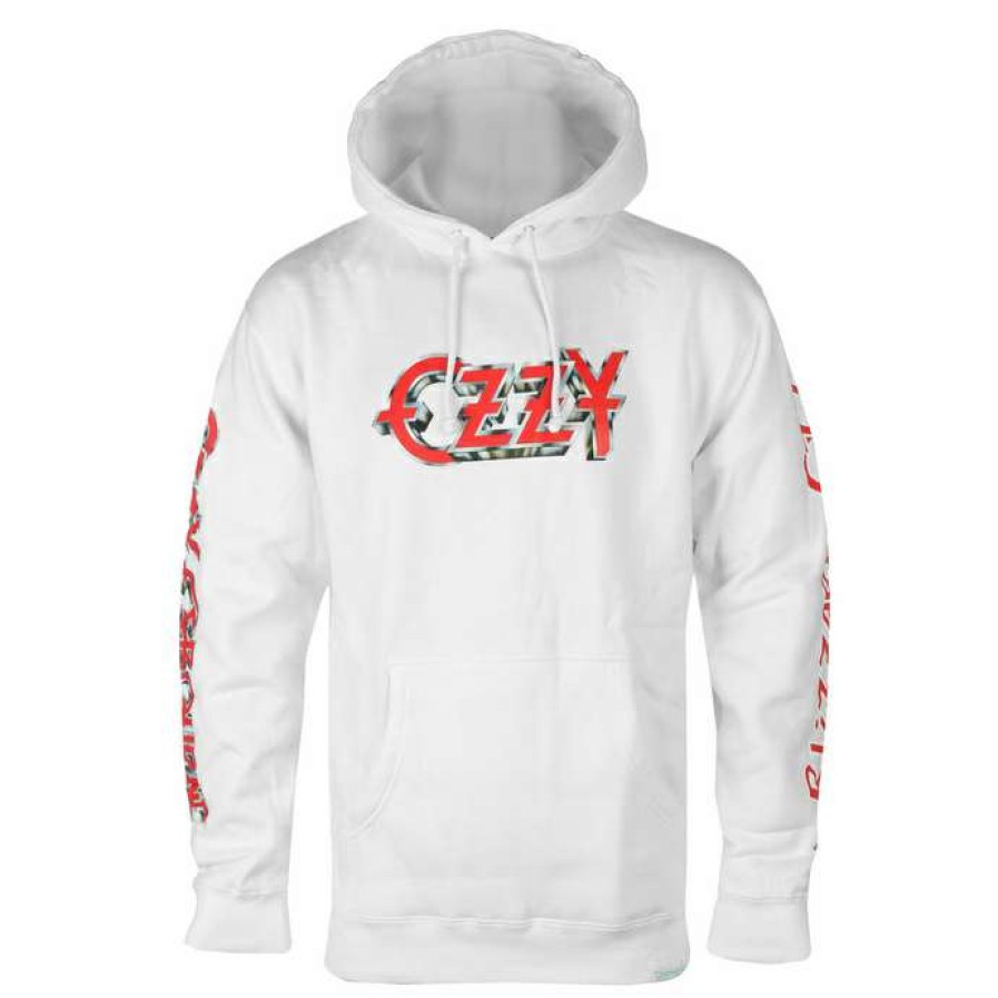 Hoodies * | Men'S Hoodie Diamond X Ozzy Osbourne Blizzard Of Ozz White