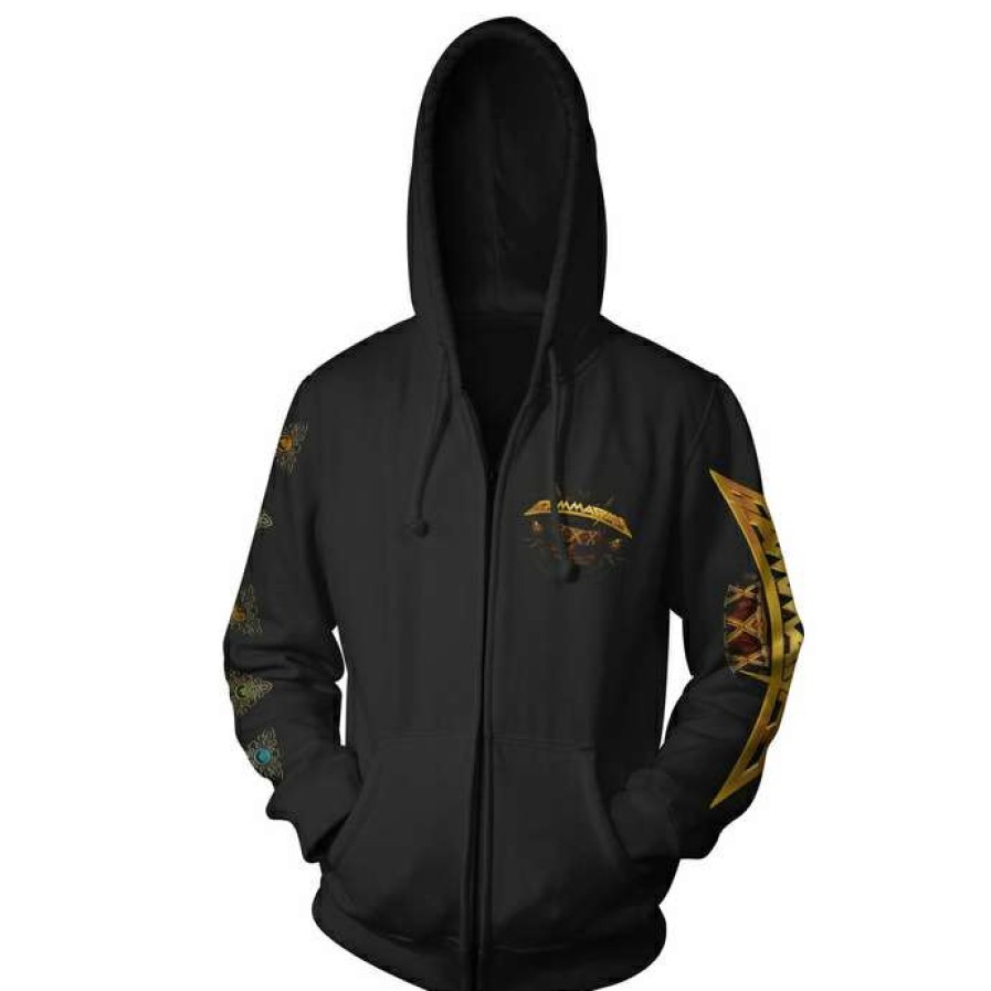 Zippered Hoodies * | Men'S Sweatshirt Gamma Ray 30 Years Golden Logo Art Worx