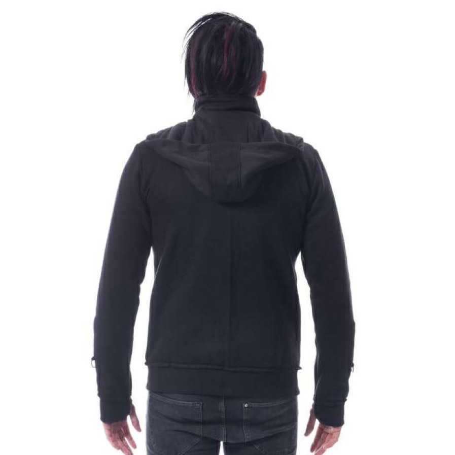 Zippered Hoodies * | Hoodie Men'S Recal Chemical Black