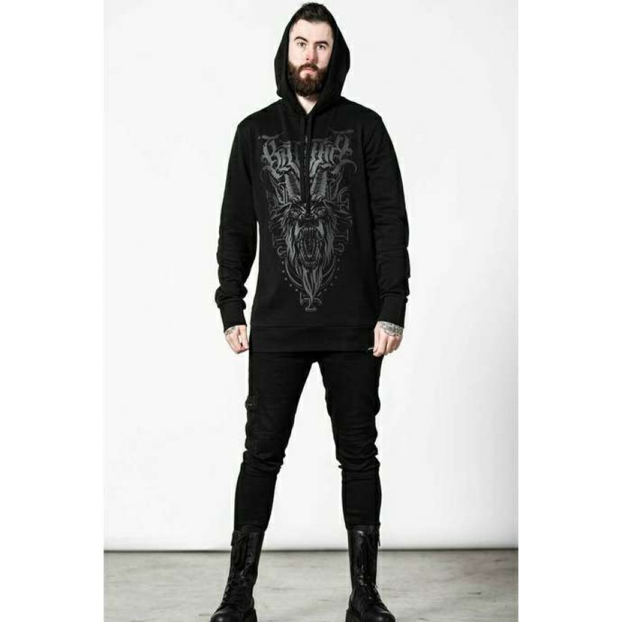 Hoodies * | Unisex Sweatshirt Killstar Bellow Longline