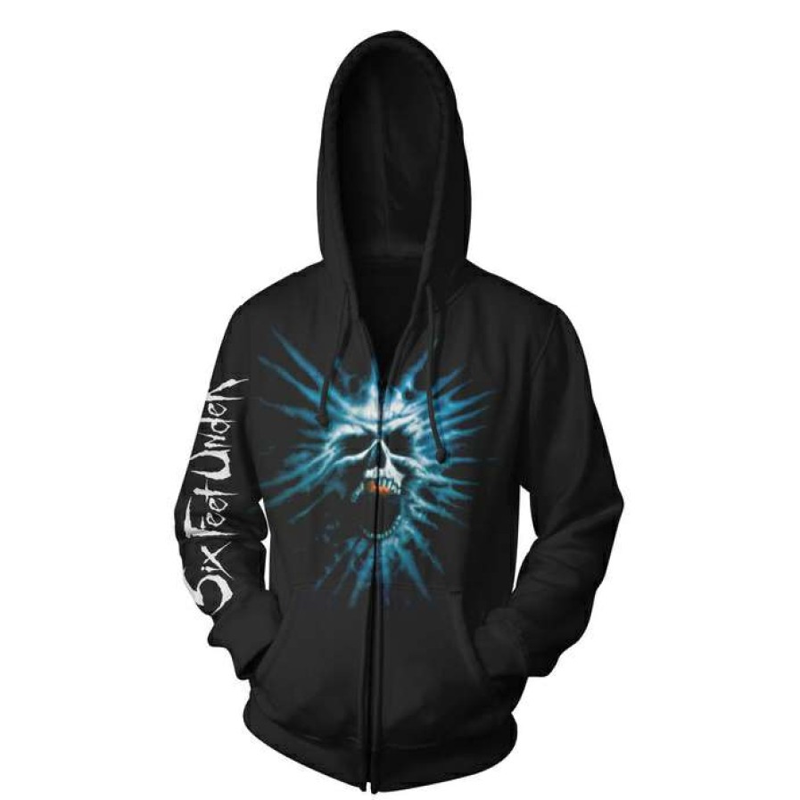 Zippered Hoodies * | Men'S Sweatshirt Six Feet Under Haunted 21 Years Art Worx