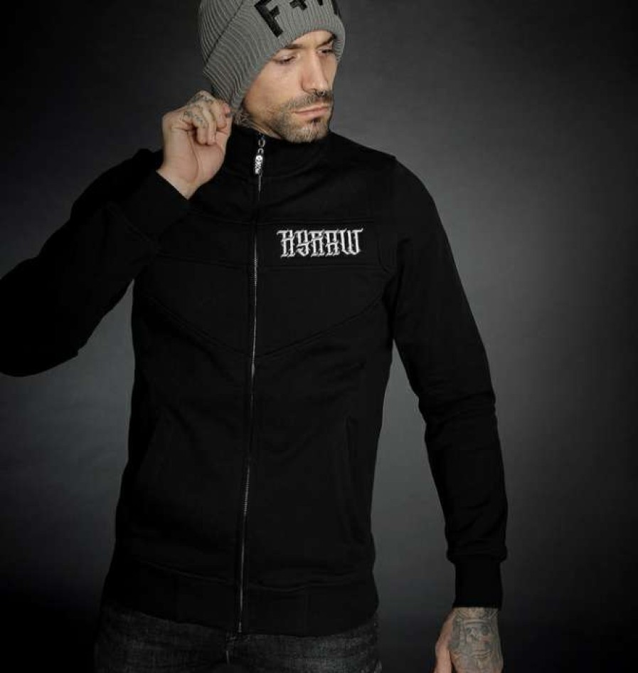 Zippered Sweatshirts * | Men'S Hoodie Hyraw Addict Grey