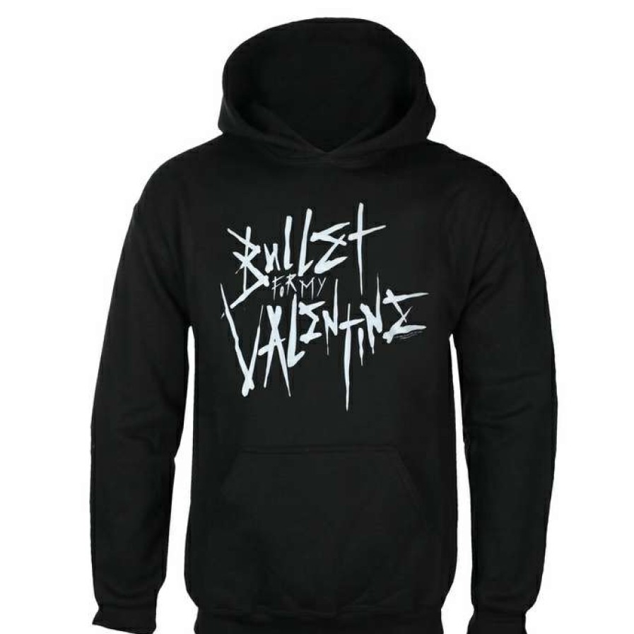 Hoodies * | Men'S Sweatshirt Bullet For My Valentine Large Logo & Album Back Bl Rock Off