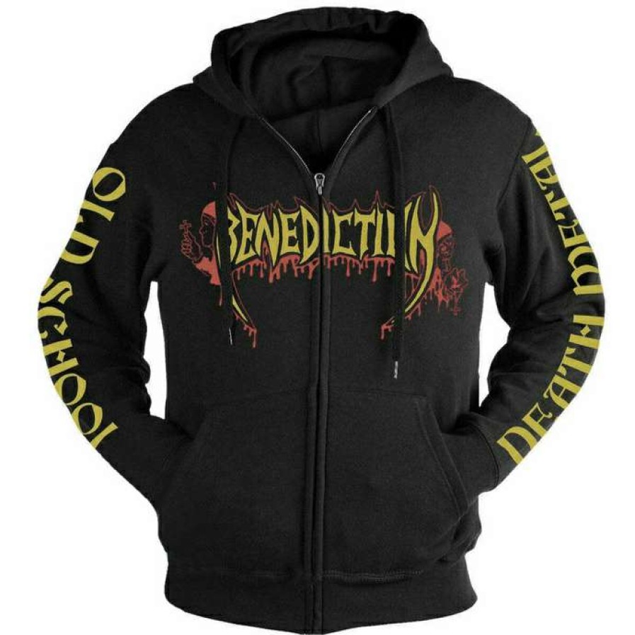 Zippered Hoodies * | Men'S Sweatshirt Benediction Scriptures Nuclear Blast