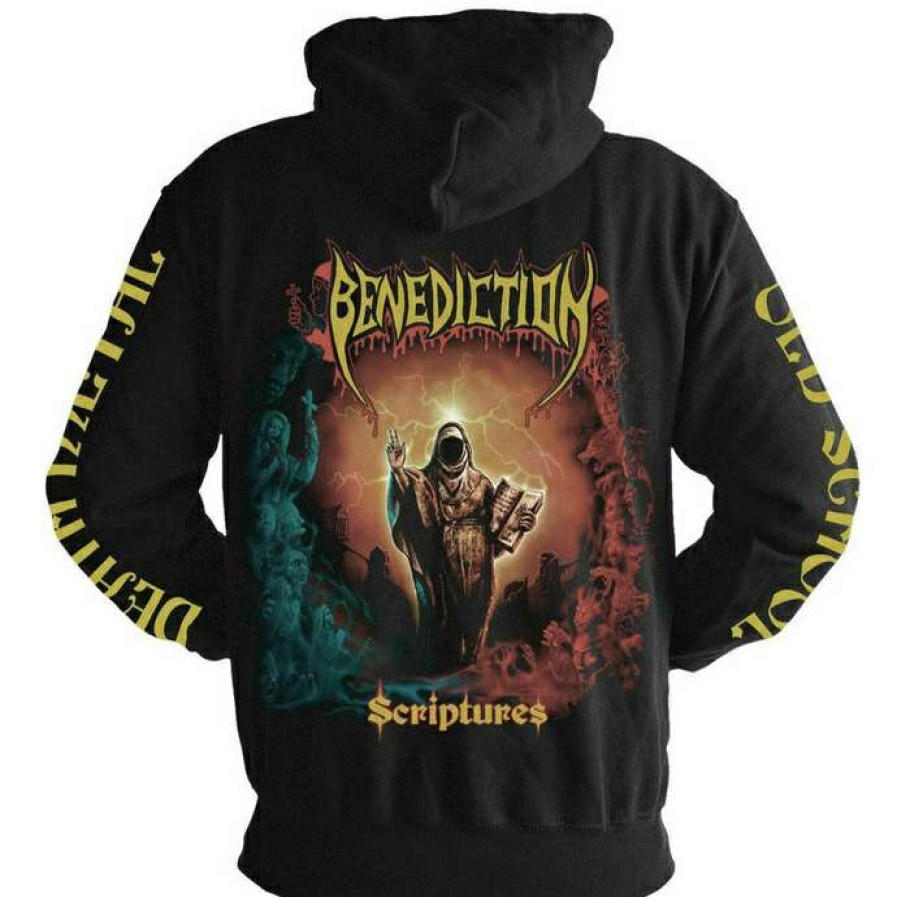 Zippered Hoodies * | Men'S Sweatshirt Benediction Scriptures Nuclear Blast