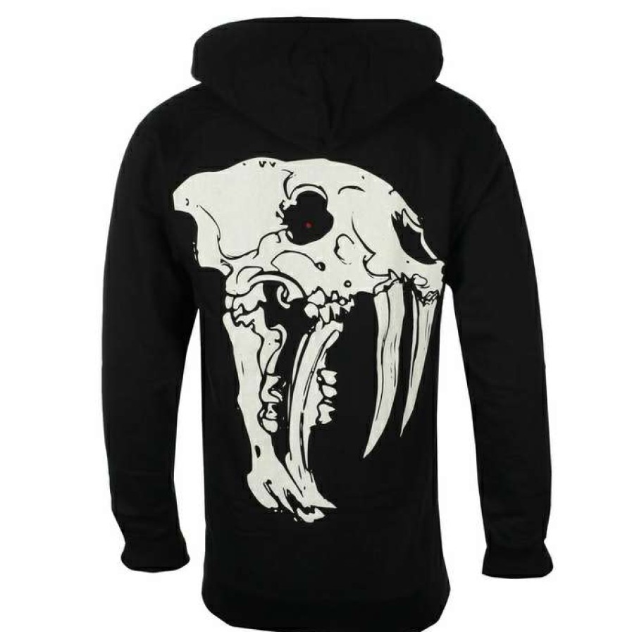 Zippered Hoodies * | Men'S Sweatshirt Red Fang Fang Black Indiemerch