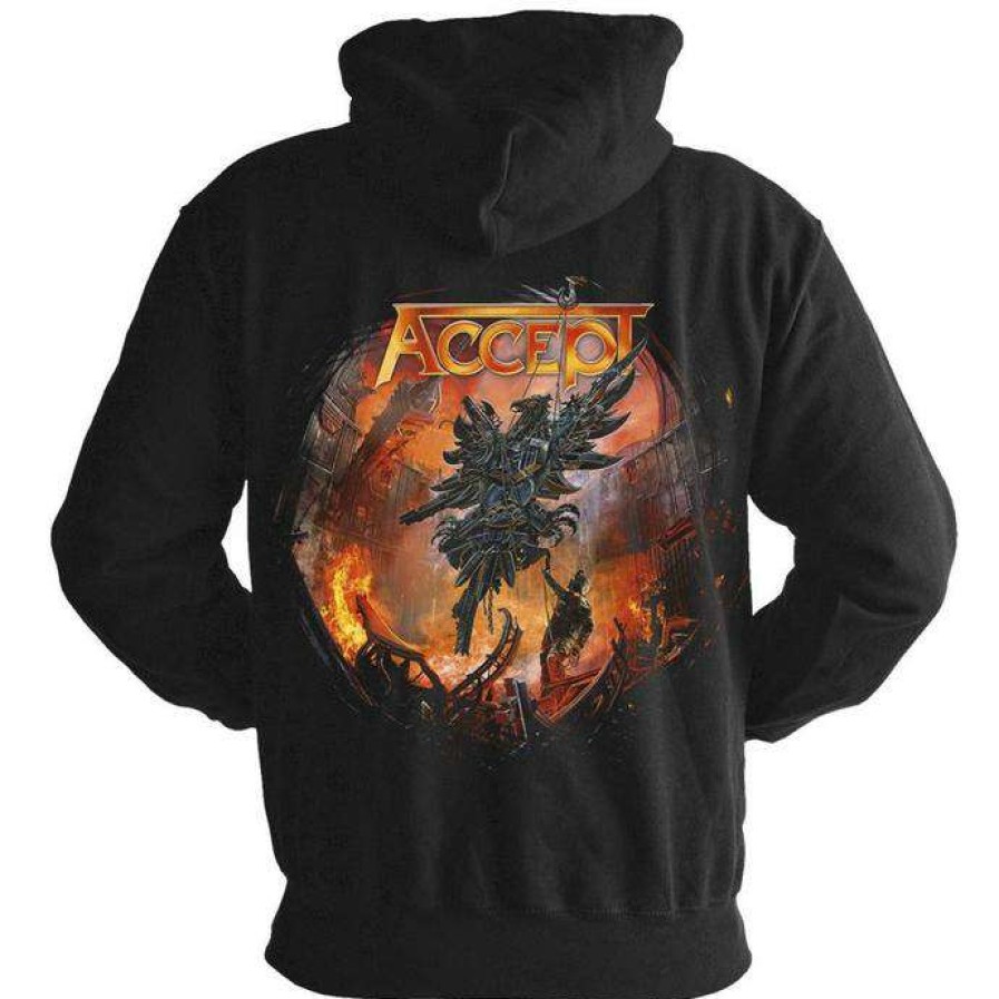 Zippered Hoodies * | Hoodie Men'S Accept The Rise Of Chaos Nuclear Blast