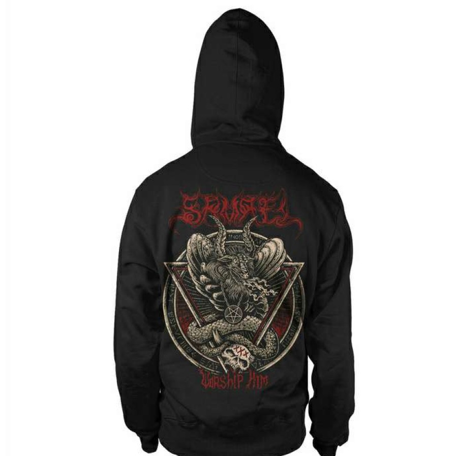 Hoodies * | Men'S Sweatshirt Samael Logo Art Worx