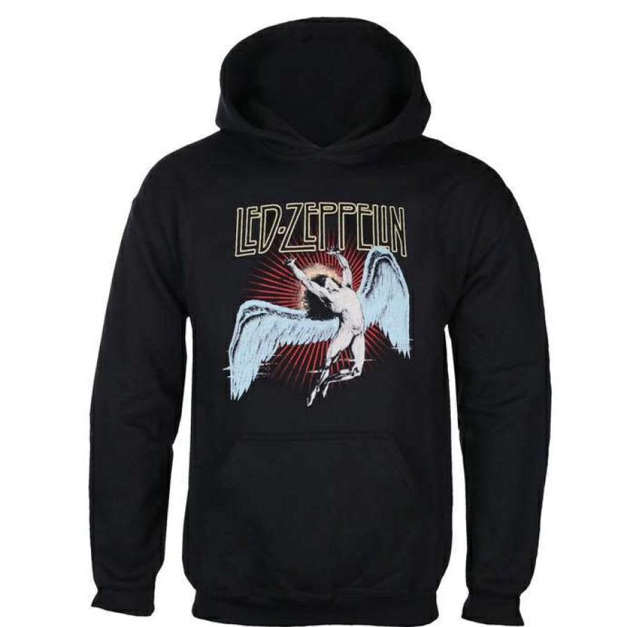 Hoodies * | Men'S Hoodie Led Zeppelin Icarus Burst Black