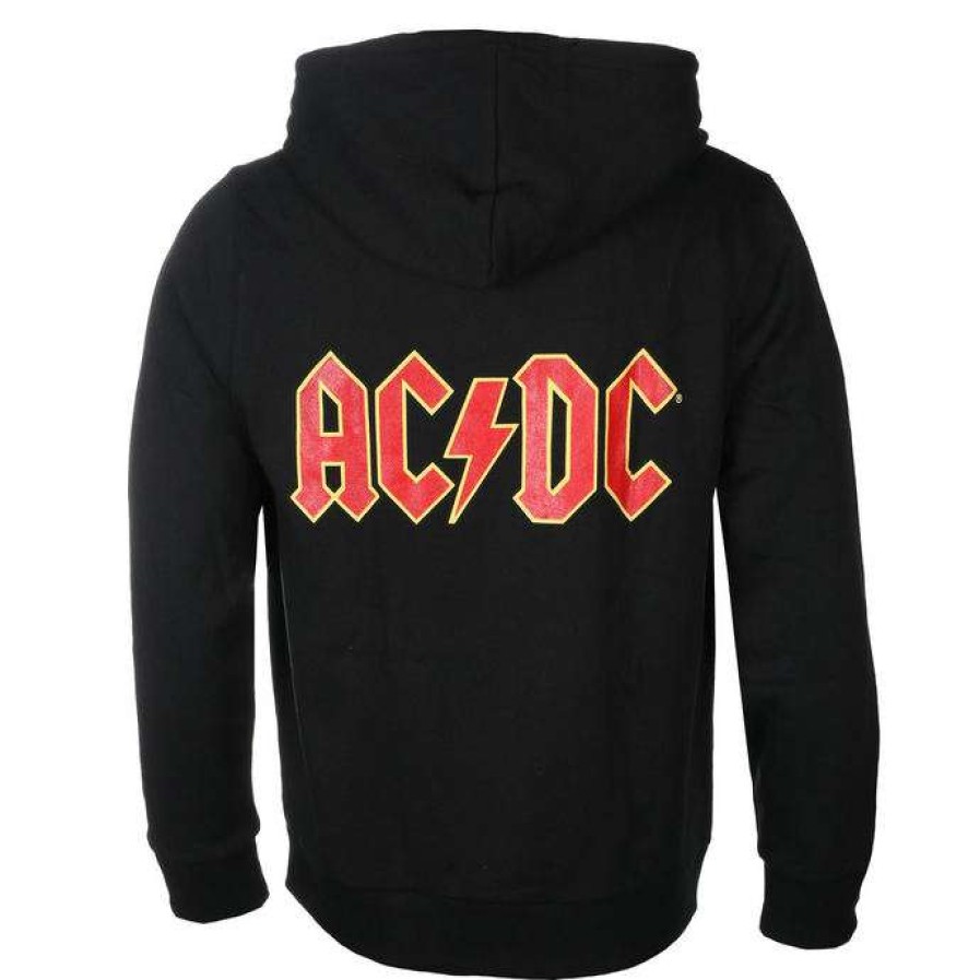 Zippered Hoodies * | Hoodie Men'S Ac-Dc Logo Rock Off