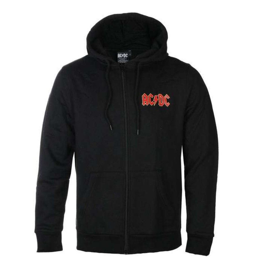 Zippered Hoodies * | Hoodie Men'S Ac-Dc Logo Rock Off