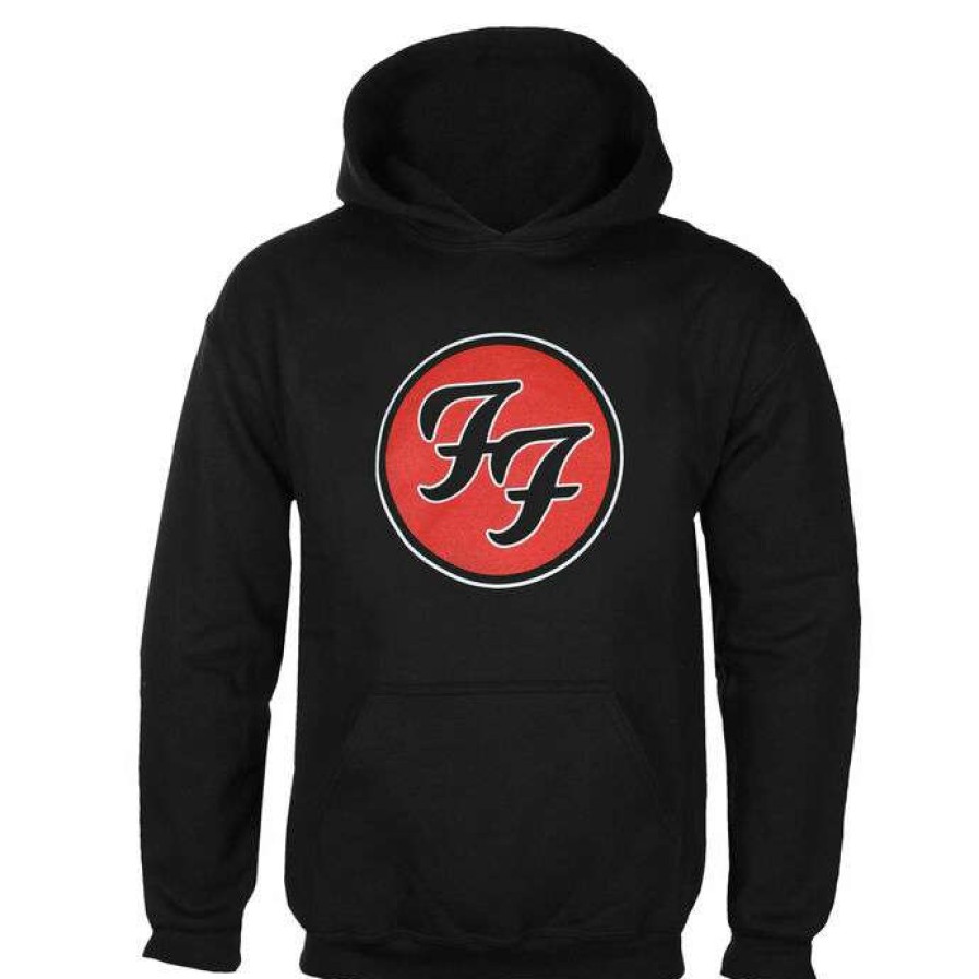 Hoodies * | Men'S Sweatshirt Foo Fighters Ff Logo Black Rock Off