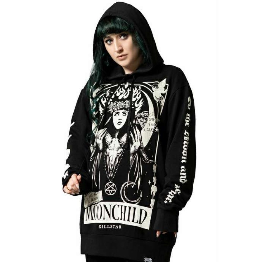 Hoodies * | Unisex Sweatshirt Killstar Companion Black