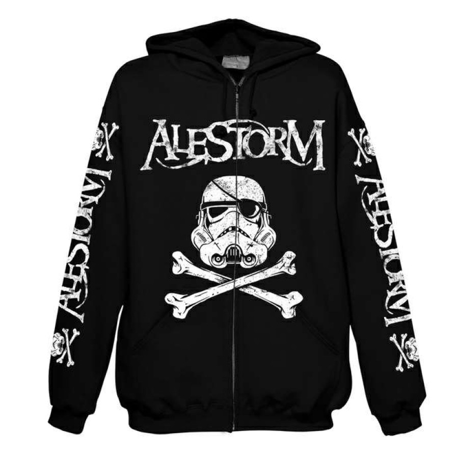 Zippered Hoodies * | Men'S Sweatshirt Alestorm Darth Vader Art Worx