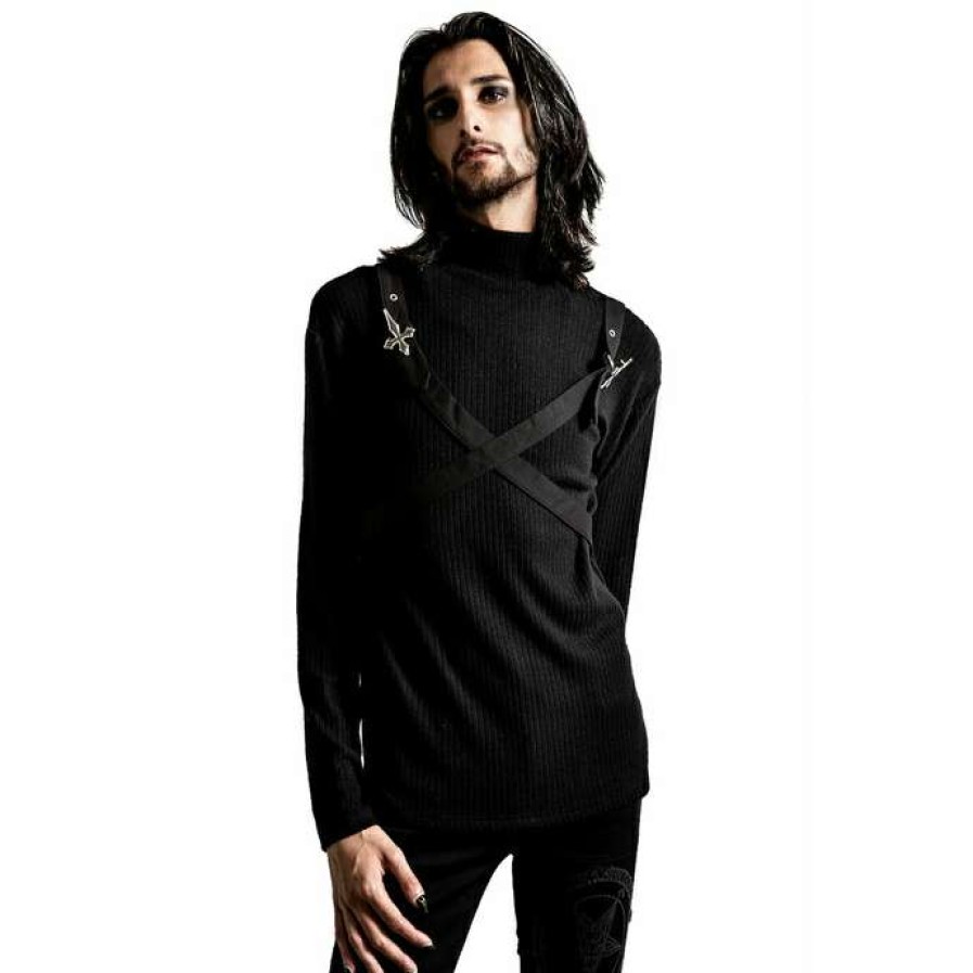 Sweaters * | Men'S Sweater Killstar Cross The Line Black