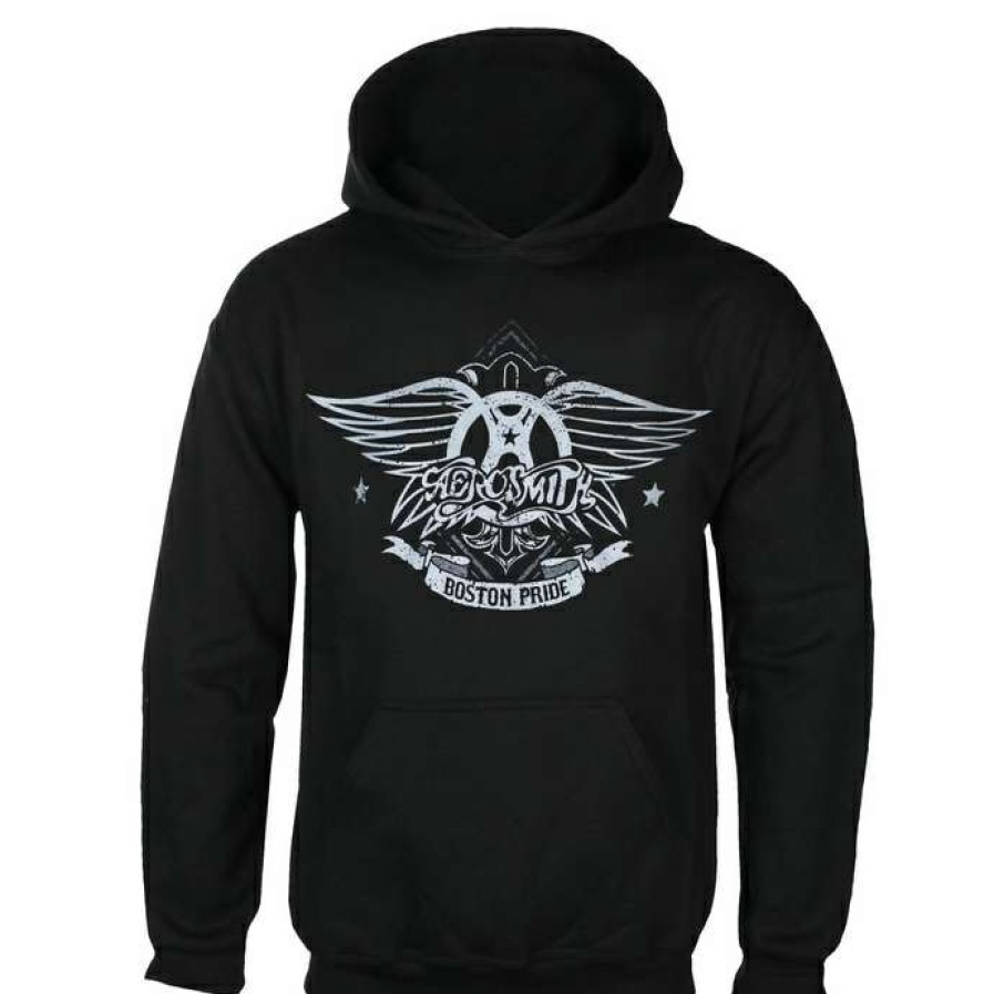 Hoodies * | Men'S Sweatshirt Aerosmith Boston Pride Black