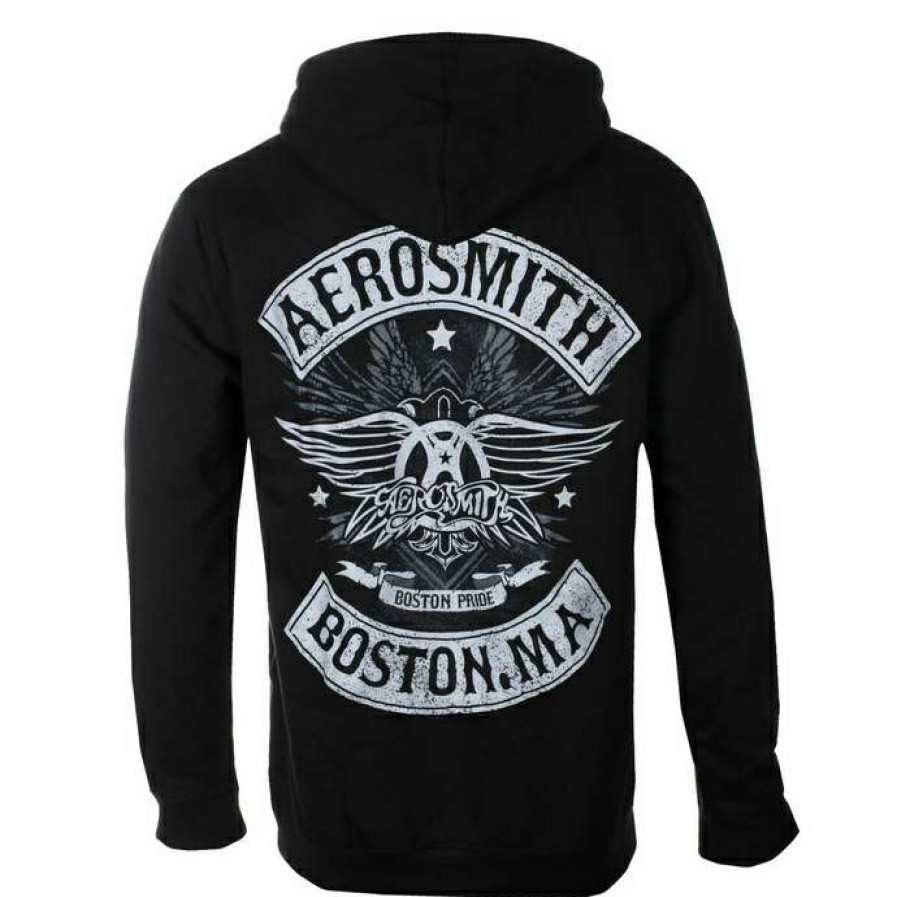 Hoodies * | Men'S Sweatshirt Aerosmith Boston Pride Black