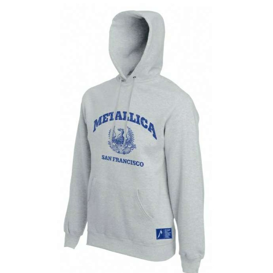 Hoodies * | Men'S Sweatshirt Metallica San Francisco Grey