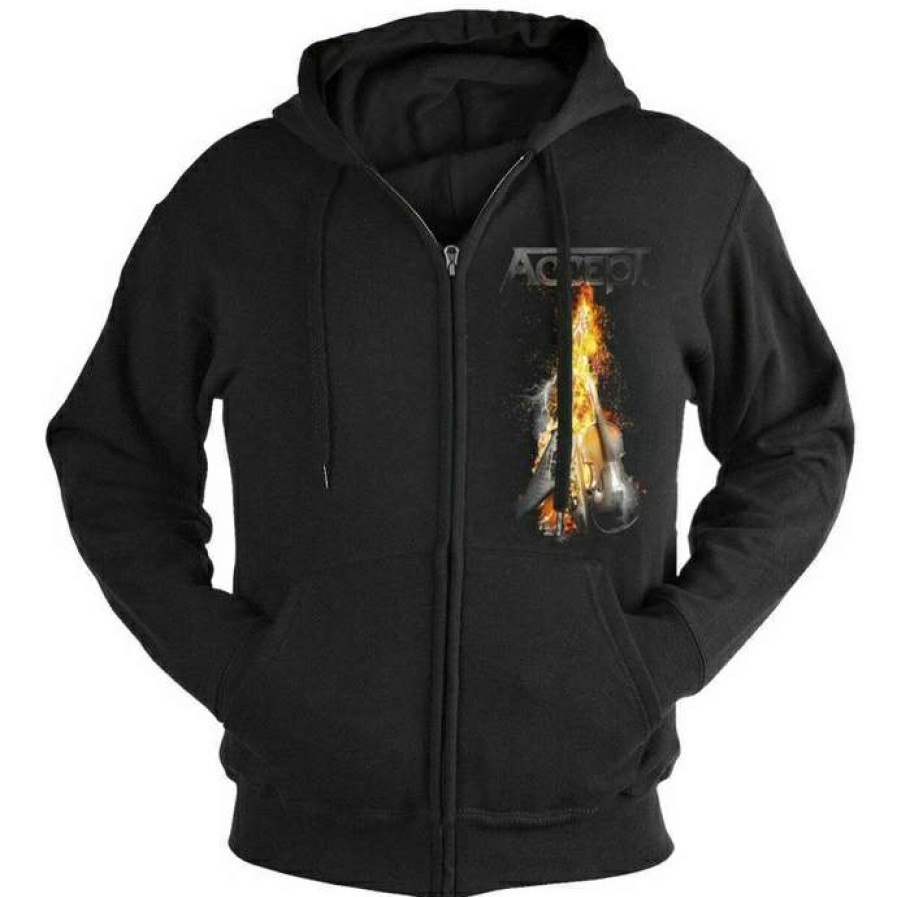 Zippered Hoodies * | Men'S Sweatshirt Accept Symphonic Terror Nuclear Blast